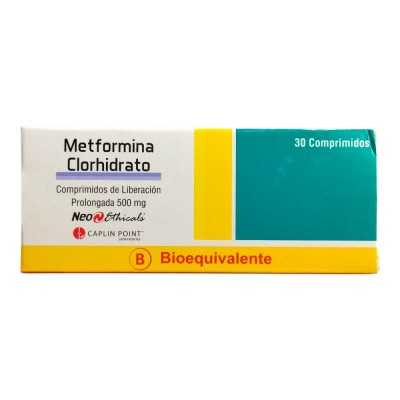 METFORMINA XR 500mg X30COM CAPLIN CENABAST 