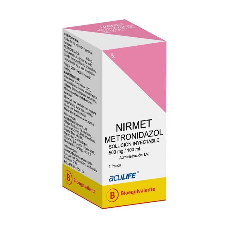 NIRMET METRONIDAZOL 500MG/100ML X 1 FRASCO 