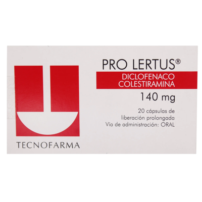 Pro Lertus 140 mg x 20 cápsulas.