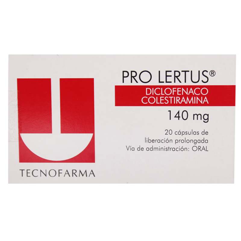 Pro Lertus 140 mg x 20 cápsulas. Analgesicos y Antinflamatorios