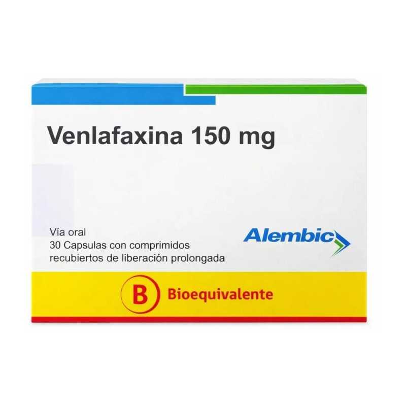 Venlafaxina XR 150 mg x 30 cápsulas. Alembic (Cenabast) Antidepresivos