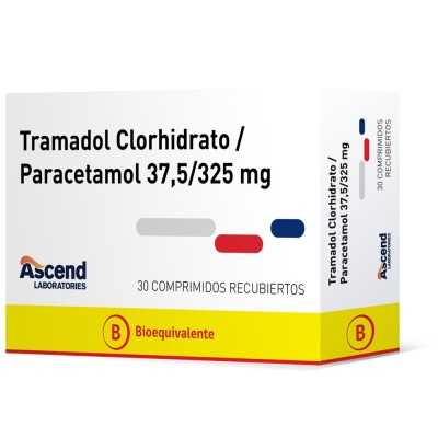 TRAMADOL PARACETAMOL 37 5/325 X30COM  ASCEND 