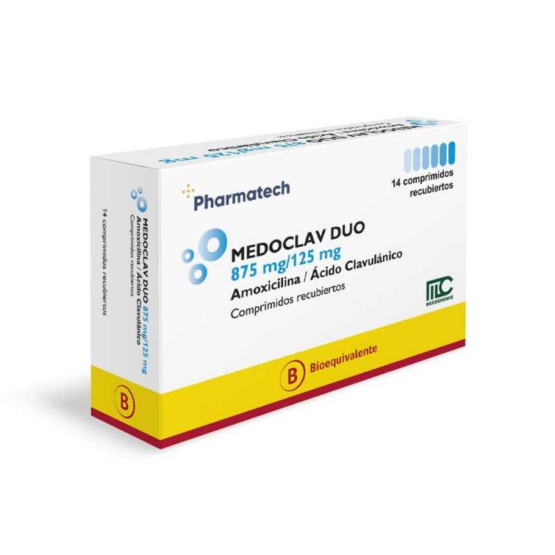 MEDOCLAV AMOXICILINA CLAVULANICO 875/125 X14COM 
