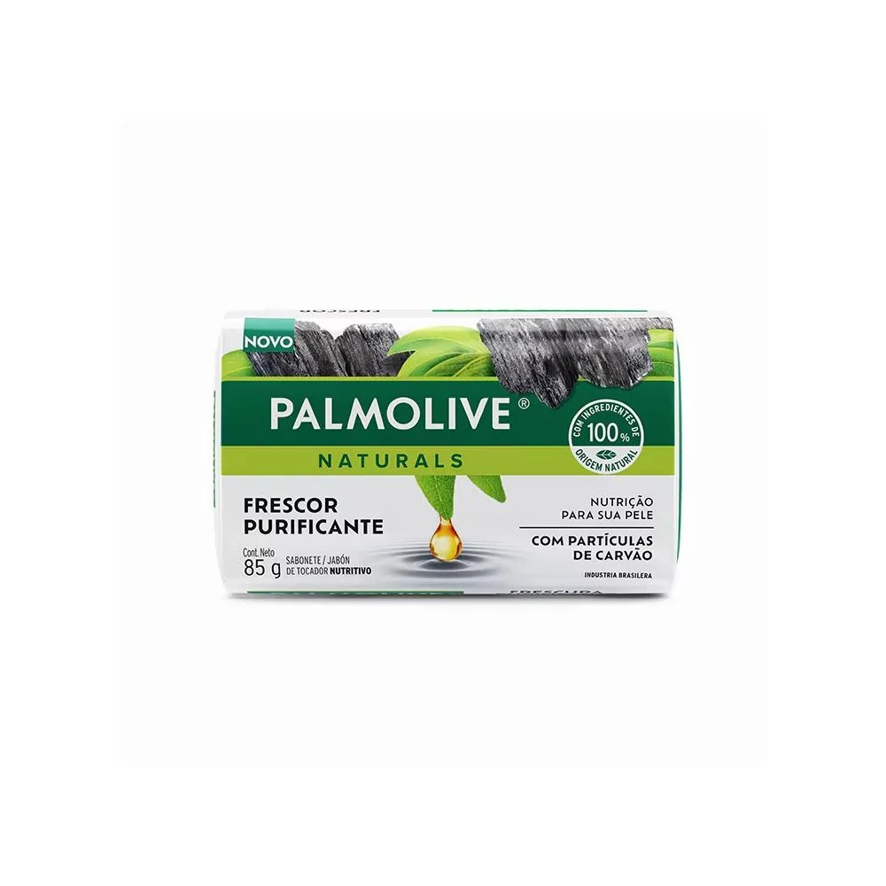 Palmolive jabón en barra purificante con partículas de carbón 85 g. - Farmacia AraucoMed