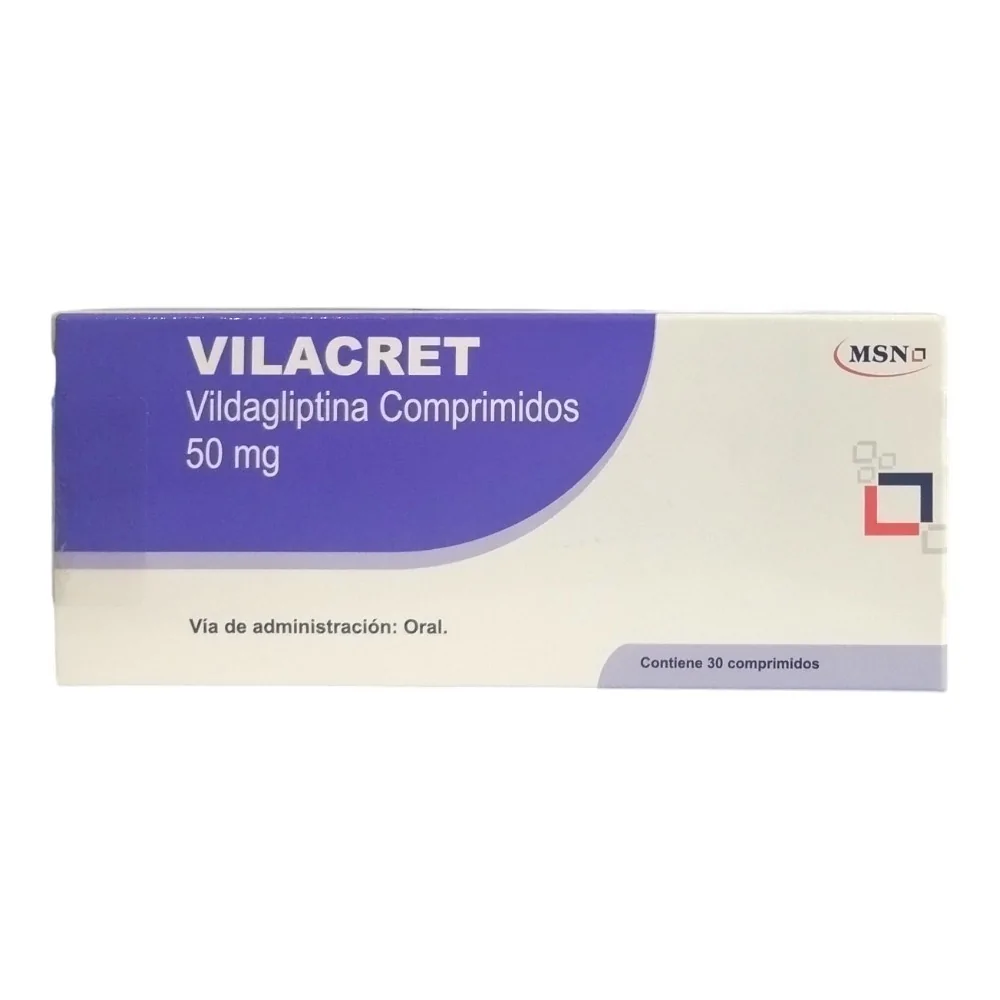 Vilacret Vildagliptina 50 mg x 30 comprimidos. Hipoglicemiantes