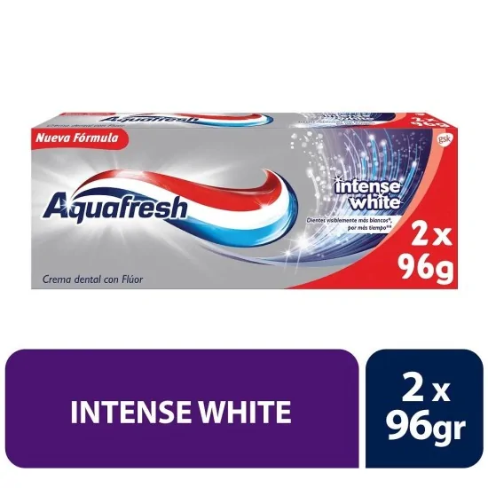 AQUAFRESH PASTA INTENSE WHITE 96G PACK X 2