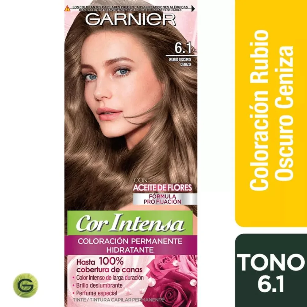 Garnier Cor Intensa 6/1 rubio oscuro ceniza - Farmacia AraucoMed