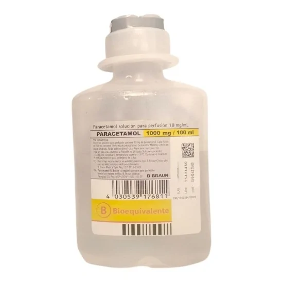 Paracetamol Solución para Perfusión 1000mg/100ml x 1 Ampolla (B Braun)