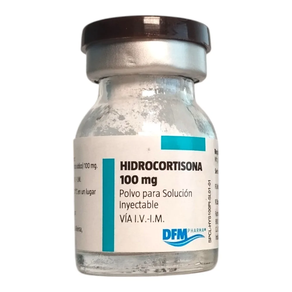 Hidrocortisona I.M./I.V. 100 mg x 1 frasco ampolla. (Difem) - Farmacia AraucoMed