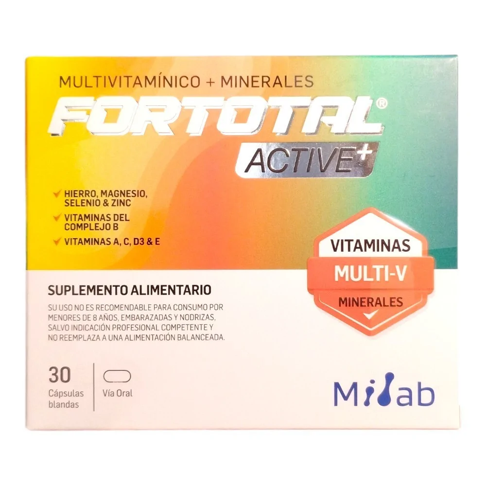 Fortotal Active+ x 30 cápsulas. - Farmacia AraucoMed