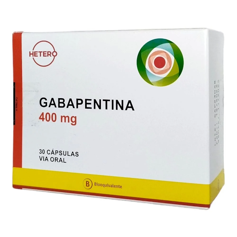 Gabapentina 400 mg x 30 cápsulas. (Seven Pharma) - Farmacia AraucoMed