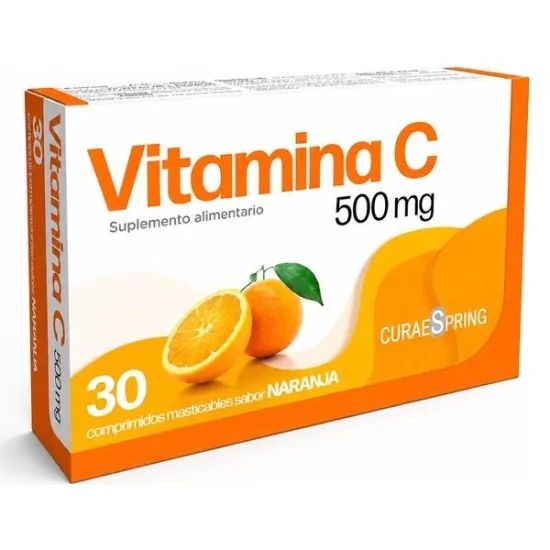 Mintavit-C 500 mg Sabor Naranja x 30 comprimidos - Farmacia AraucoMed