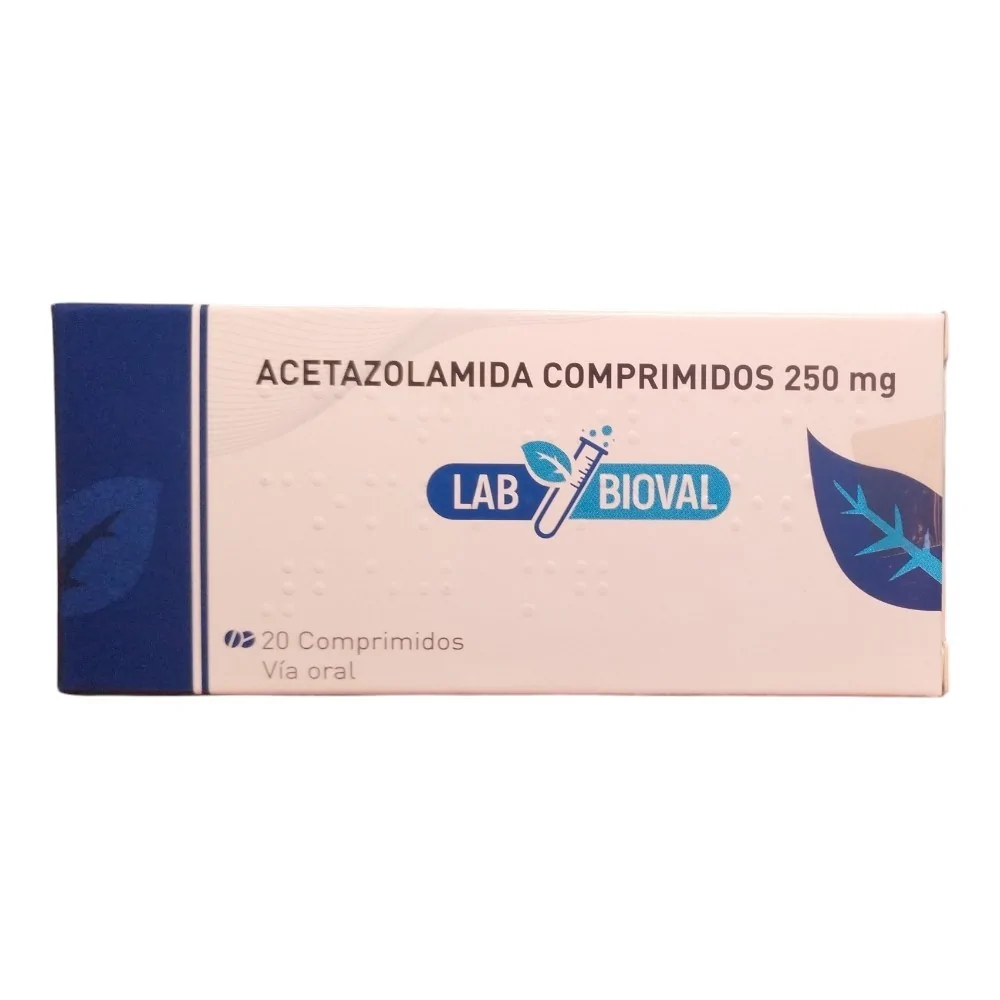 ACETAZOLAMIDA 250mg X20COM  BIOVAL  CENABAST 