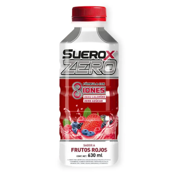 Suerox Zero Frutos Rojos 630 ml.