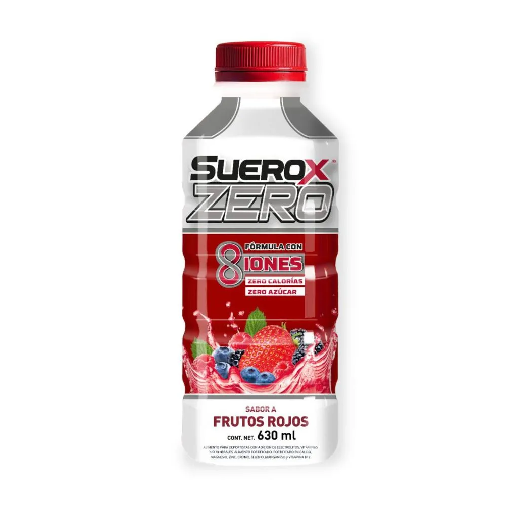 Suerox Zero Frutos Rojos 630 ml.
