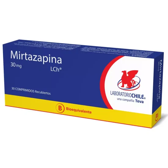 Mirtazapina 30 mg x 30 comprimidos. L.Chile (Cenabast)