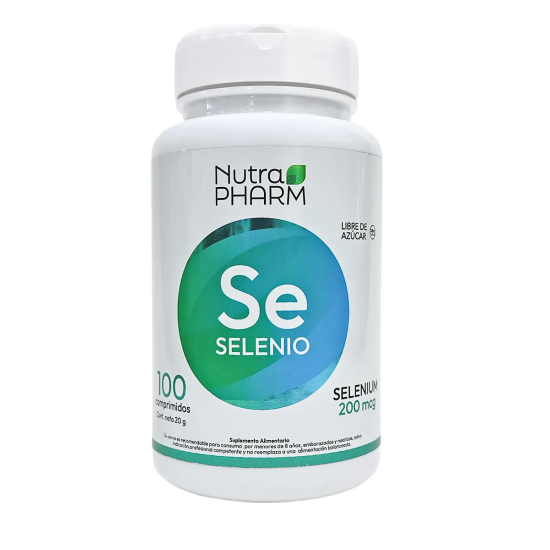 Selenio 200 mcg 100 comprimidos. (Nutrapharm)