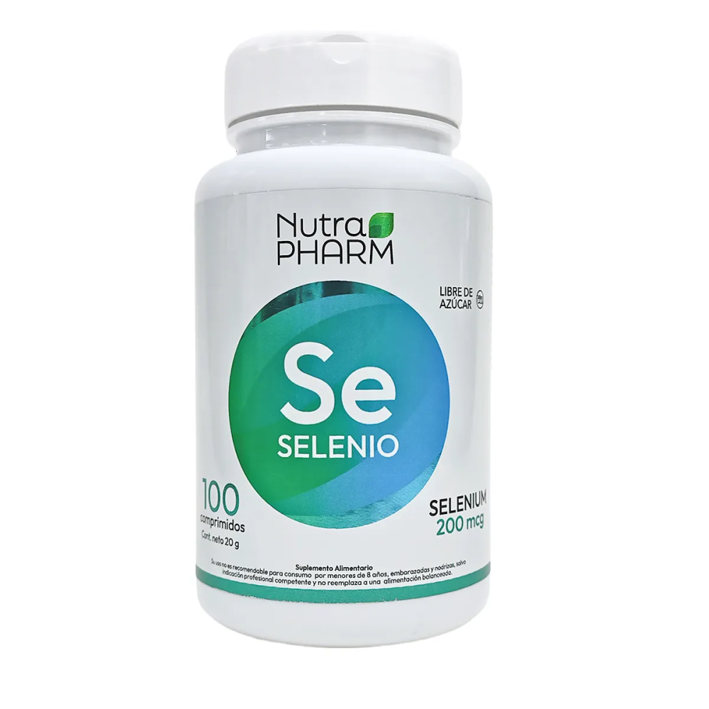 Selenio 200 mcg 100 comprimidos. (Nutrapharm)