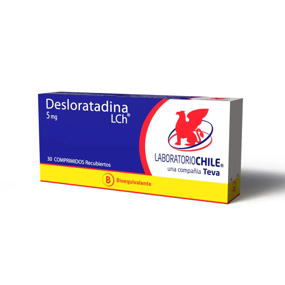 Desloratadina 5 mg x 30 comprimidos. (L.Chile)