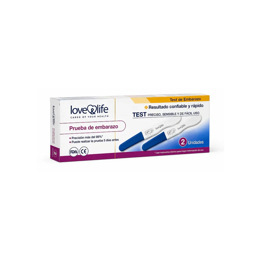 Test Embarazo lápiz x 2 unidades. (Love & Life)
