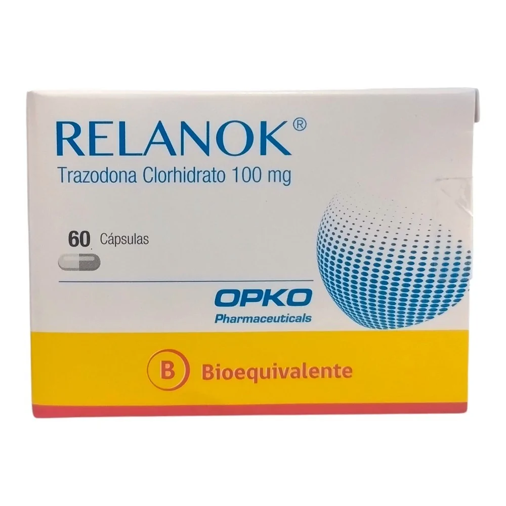 Relanok 100 mg x 60 cápsulas.