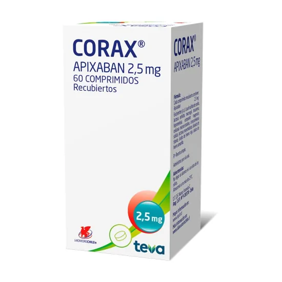 Corax 2,5 mg x 60 comprimidos recubiertos.