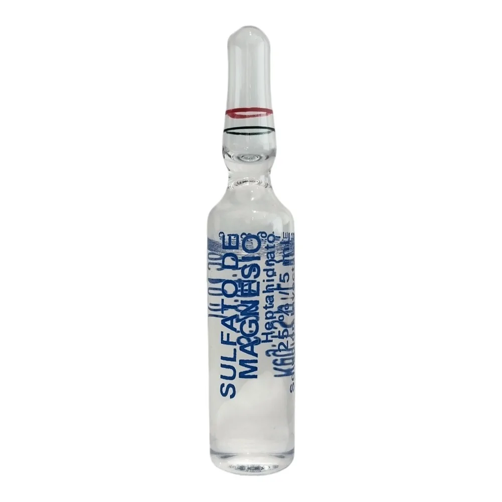 Sulfato de magnesio 25% solución inyectable x 5 ml. (Biosano)