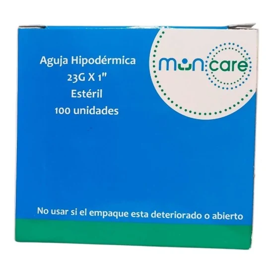 Aguja Hipodermica 18G x 1 1/2 x 100 unidades. (Muncare) - Farmacia AraucoMed