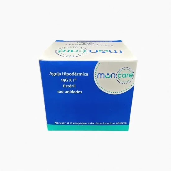 Aguja Hipodermica 18G x 1 1/2 x 100 unidades. (Muncare) - Farmacia AraucoMed