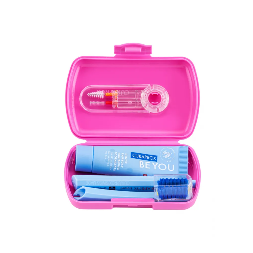 Curaprox Set de Viaje Be You Ortho Pink