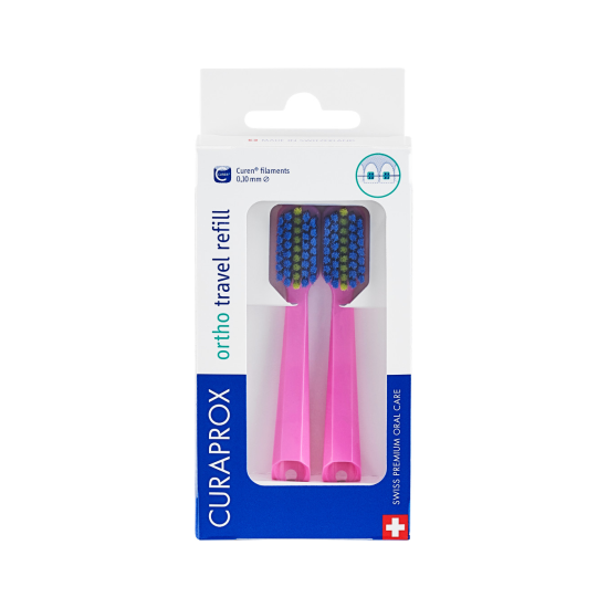 Curaprox Repuesto Cabezal 5460 Ortho Pink para Set de Viaje Be You Ortho
