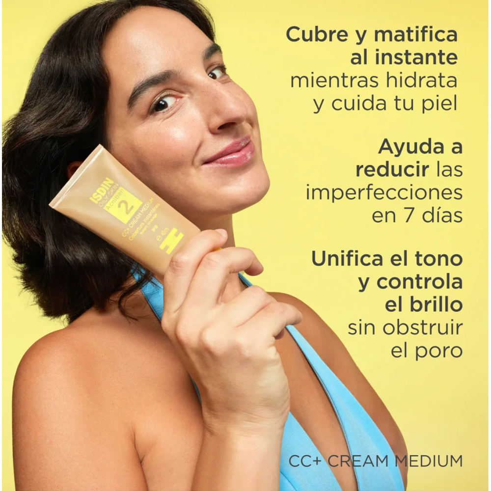 Acniben 2 Oily Skin CC+ Cream Medium SPF30 40 ml.
