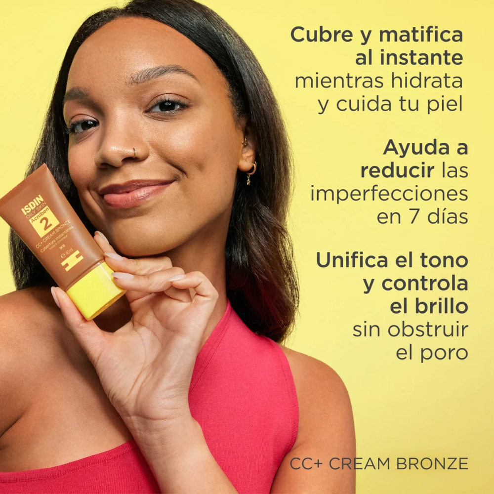 Acniben 2 Oily Skin CC+ Cream Bronze SPF30 40 ml.