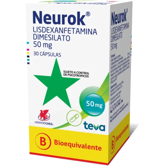 Neurok 50 mg x 30 cápsulas.