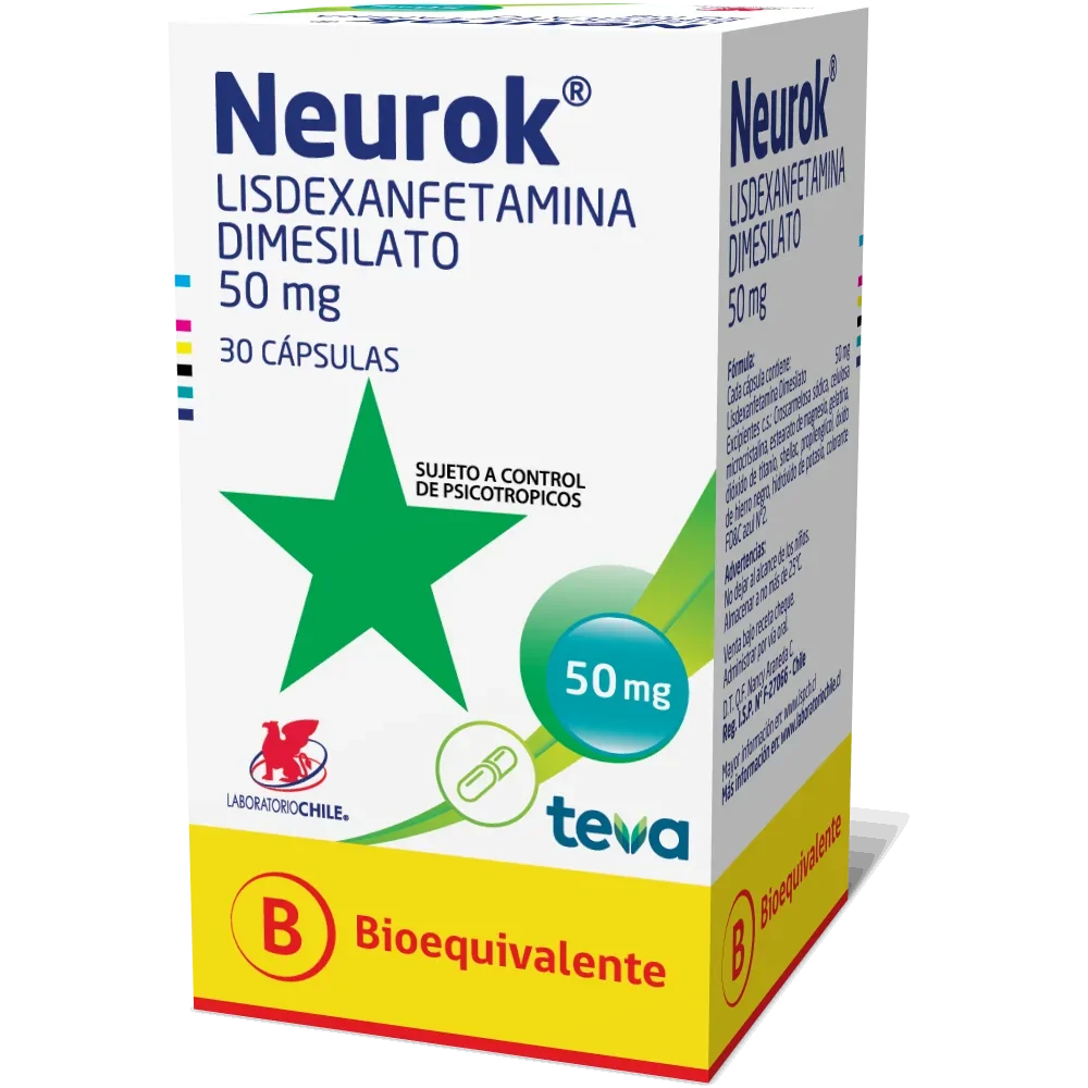 Neurok 50 mg x 30 cápsulas.