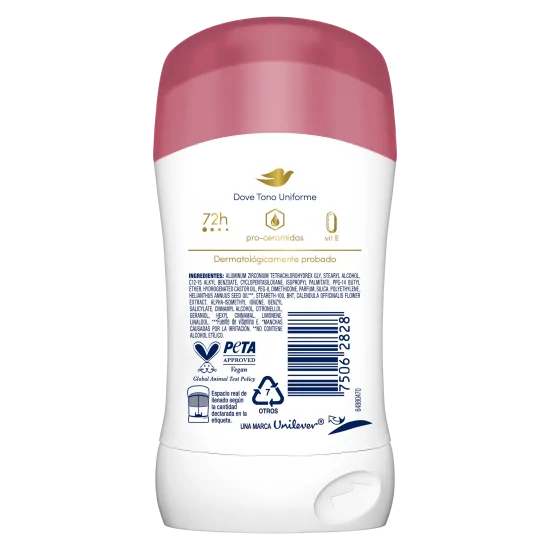 Dove desodorante barra Tono Uniforme Caléndula 45 g.