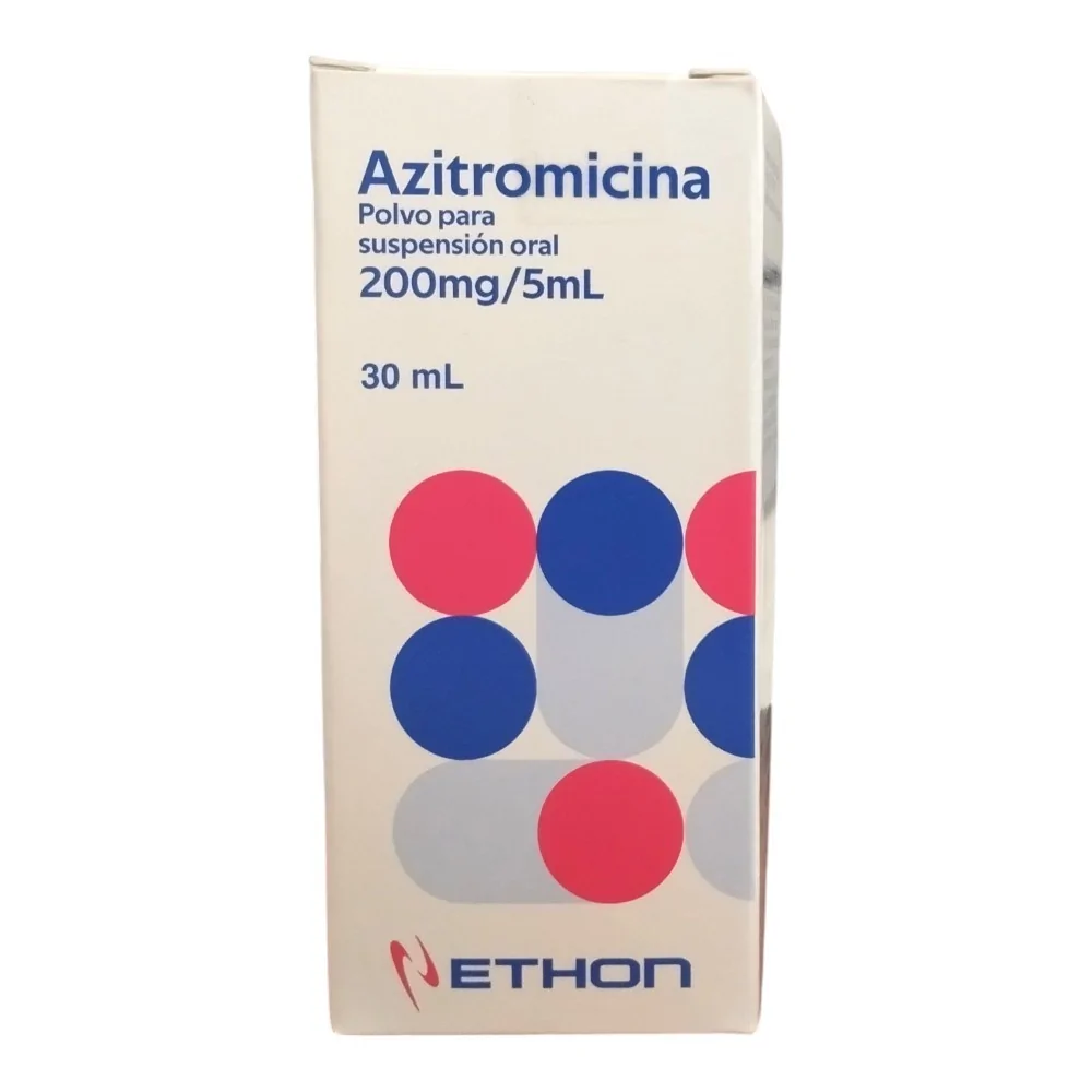 Azitromicina 200mg/5ml solucion oral 30ml. Ethon (Cenabast)