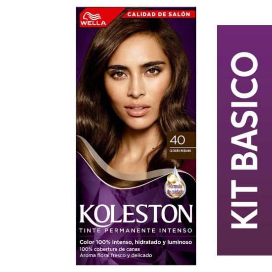 Koleston Single 4/0 castaño mediano +activador