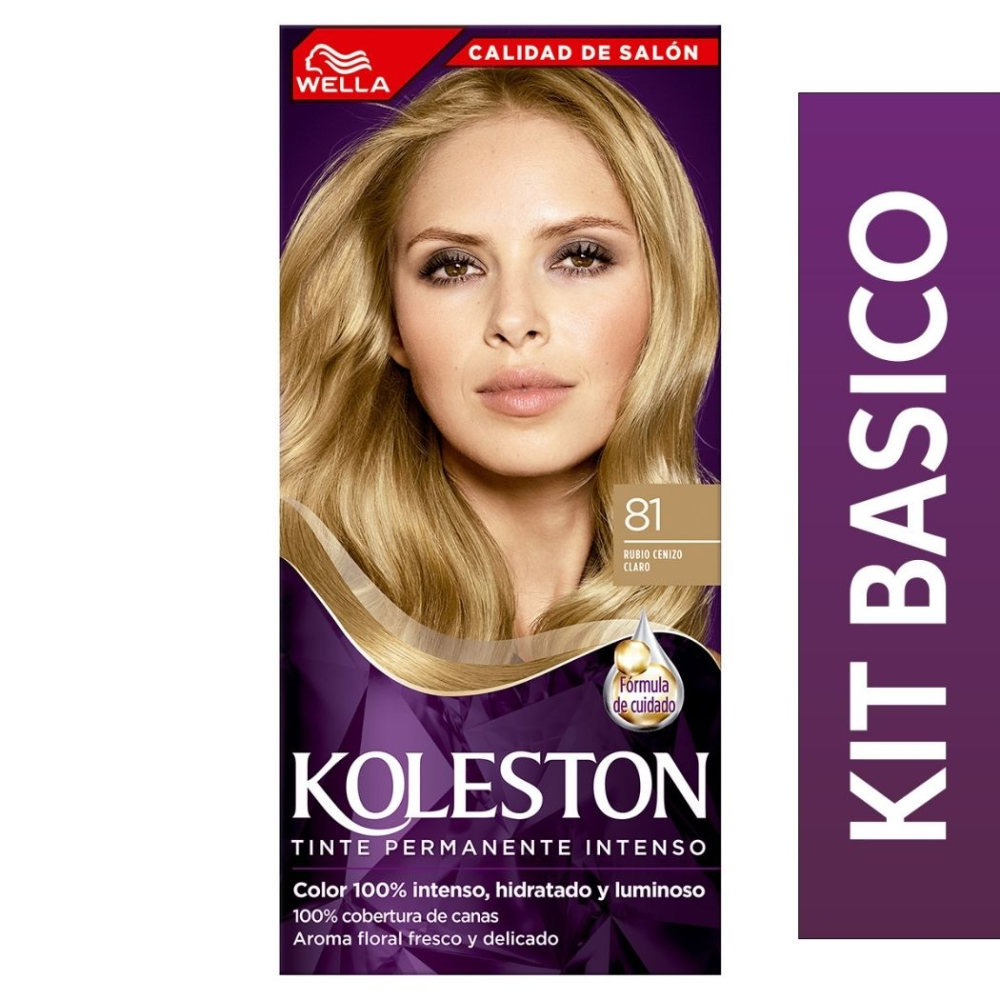 Koleston Single 8/1 rubio ceniza claro +activador