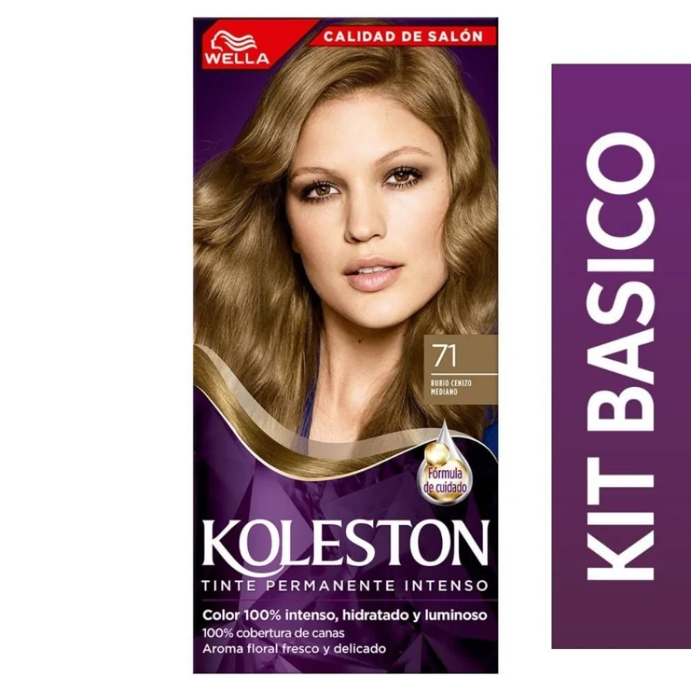 Koleston Single 7/1 rubio ceniza mediano +activado