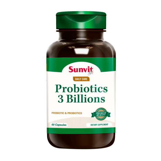 Probiotics 3 billions x 60 cápsulas (Sunvit)
