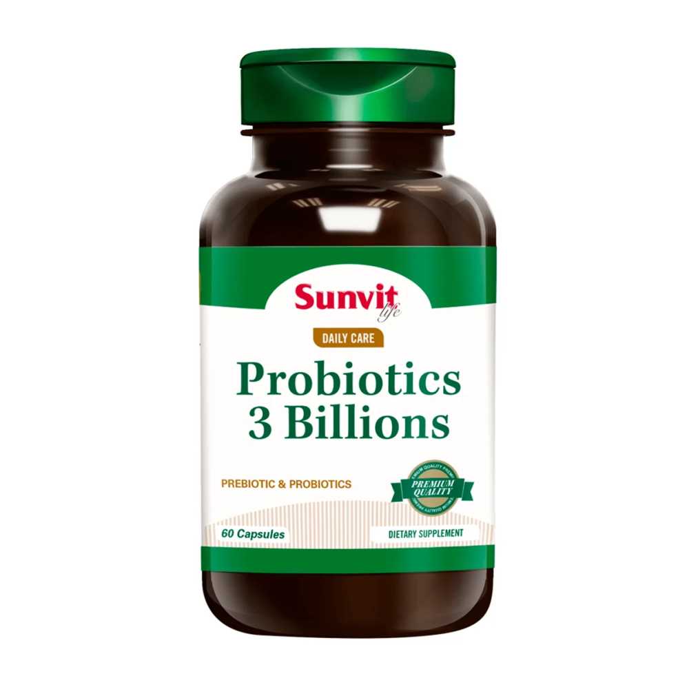 Probiotics 3 billions x 60 cápsulas (Sunvit)