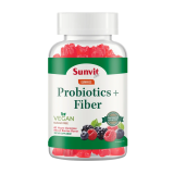 Probiotis + Fiber x 60 gomitas sabor berries. (Sunvit)
