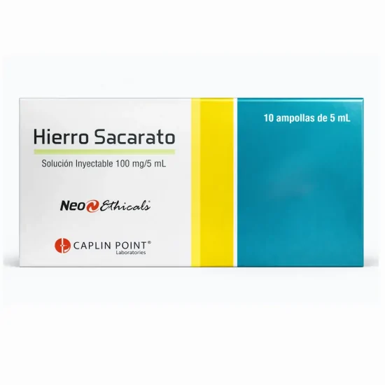 Cheltin Hierro 100mg/5ml Inyectable 5 ml x 5 ampollas. - Farmacia AraucoMed