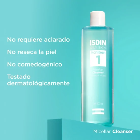 Acniben 1 Oily Skin Micellar Cleanser agua micelar 400 ml.