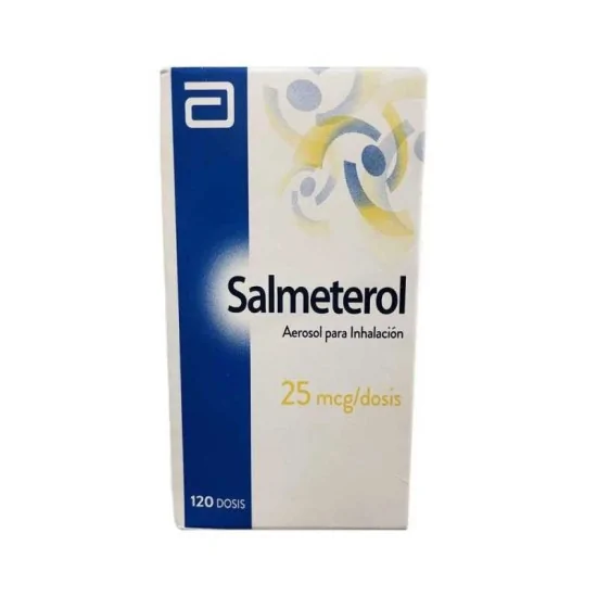 Salmeterol 25mcg/dosis Inhalador x 120 dosis. Abbott (Cenabast) (Vence: 30/11/2026)