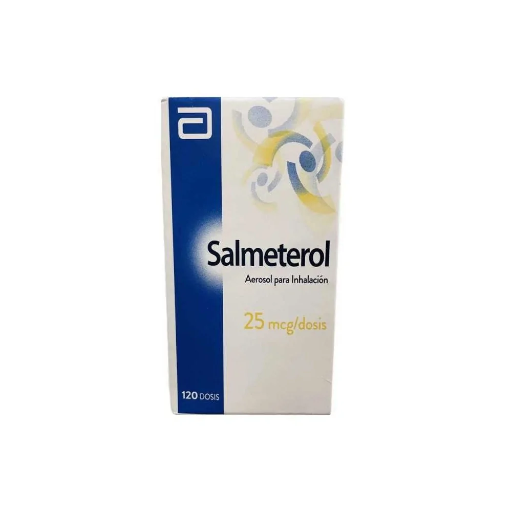 Salmeterol 25mcg/dosis Inhalador x 120 dosis. Abbott (Cenabast) (Vence: 30/11/2026)