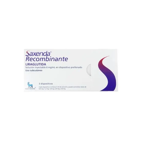 Saxenda 6mg/ml flextouch 3 plumas x 3 ml. (Vence 30-12-2026)