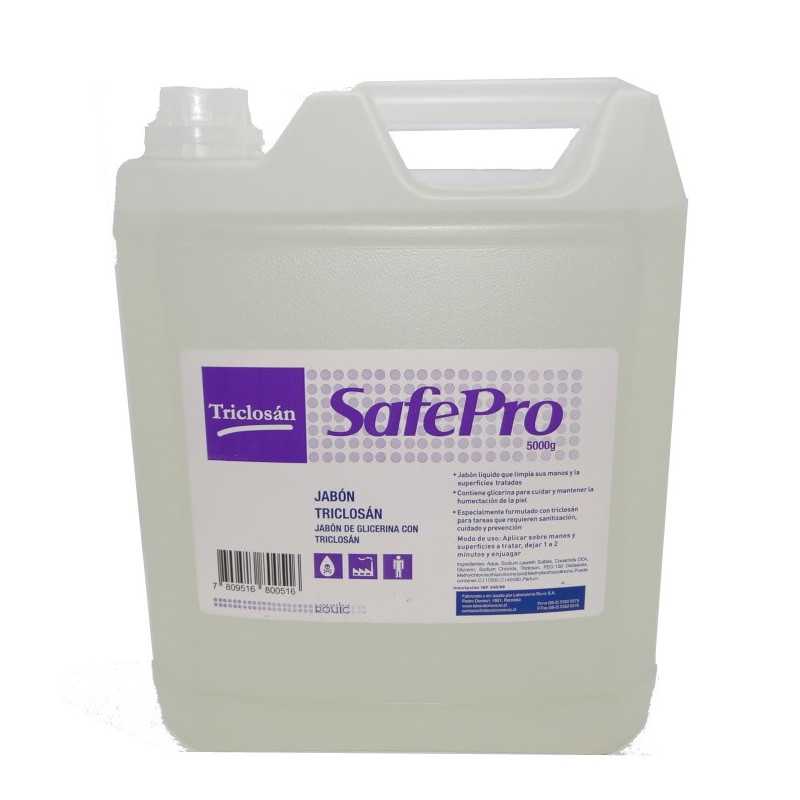 Jabon con triclosan safepro x5lt