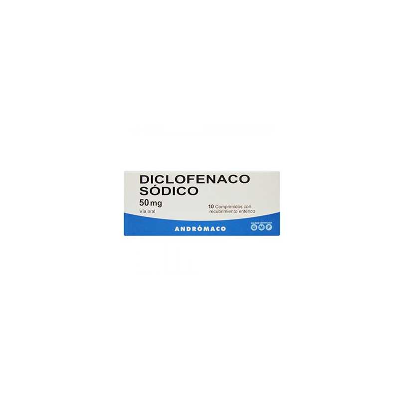 Diclofenaco Sódico 50mg x10com (Andromaco)